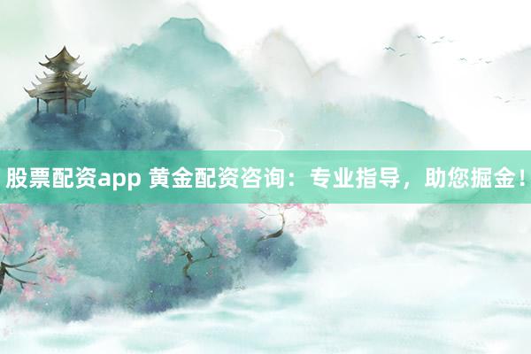 股票配資app 黃金配資咨詢：專業(yè)指導，助您掘金！